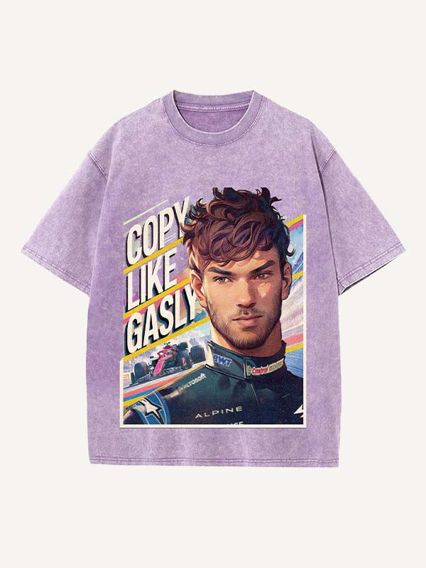 Pierre Gasly Print Round Neck T-shirt