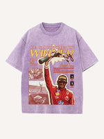 Carlos Sainz Print Round Neck T-shirt