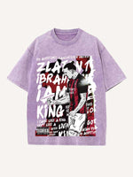 Zlatan Ibrahimović Print Round Neck T-shirt