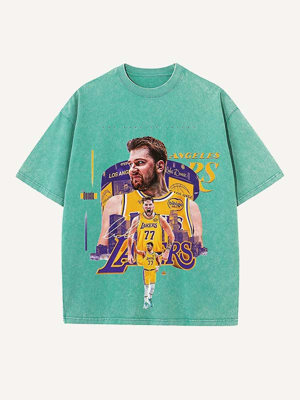 Luka Dončić Print Round Neck T-shirt