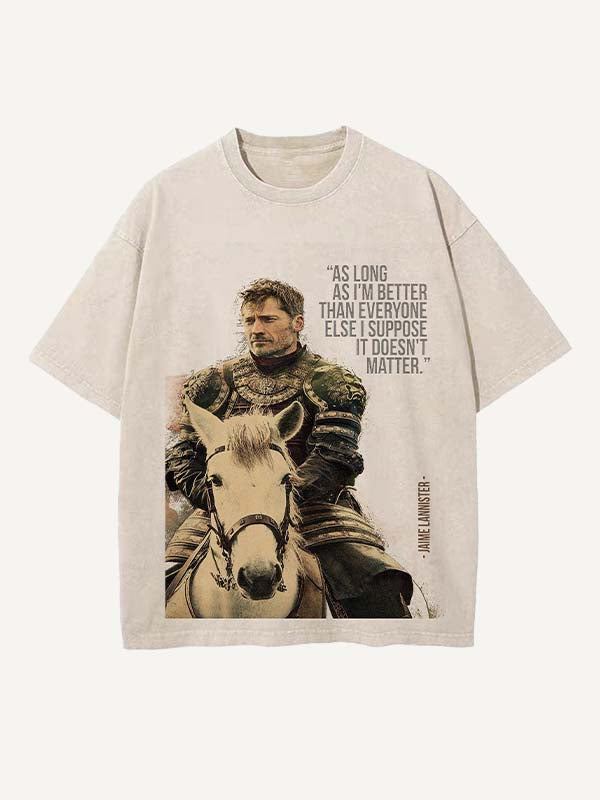 Game of Thrones Print Round Neck T-shirt