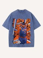 Carmelo Anthony Print Round Neck T-shirt