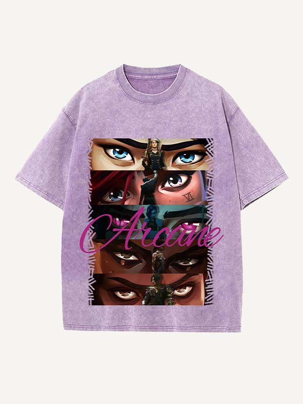 Arcane Print Round Neck T-shirt