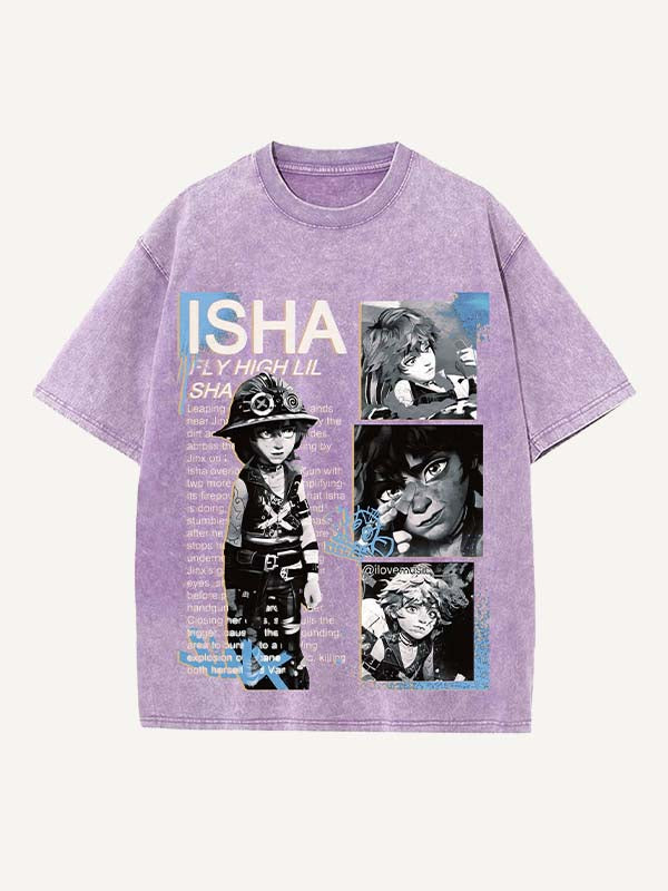 Arcane Print Round Neck T-shirt