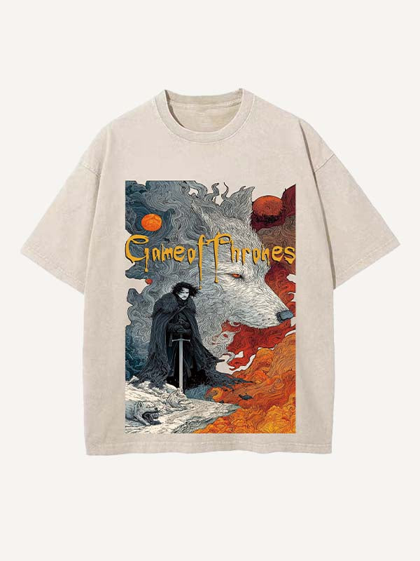 Game of Thrones Print Round Neck T-shirt