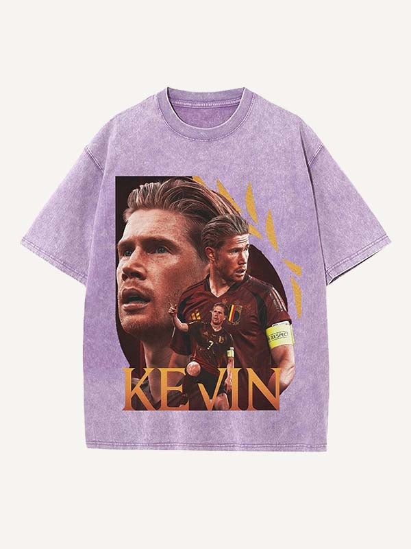 Kevin De Bruyne Print Round Neck T-shirt