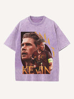 Kevin De Bruyne Print Round Neck T-shirt