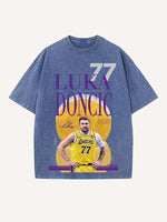 Luka Dončić Print Round Neck T-shirt