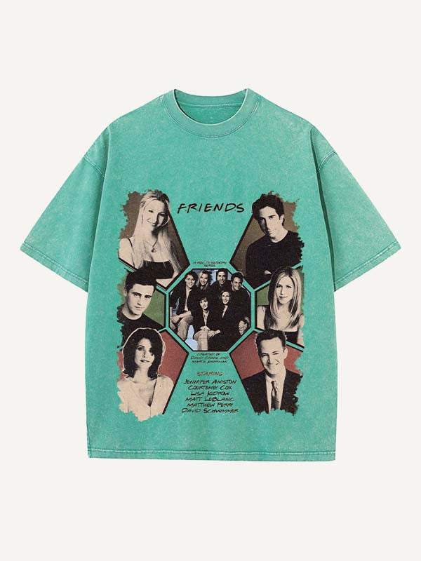 Friends Print Round Neck T-shirt