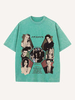 Friends Print Round Neck T-shirt