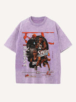 Allen Iverson Print Round Neck T-shirt