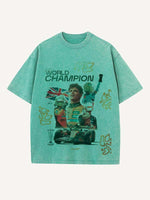 Lando Norris Print Round Neck T-shirt