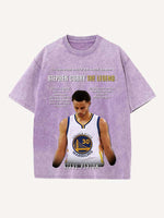 Stephen Curry Print Round Neck T-shirt