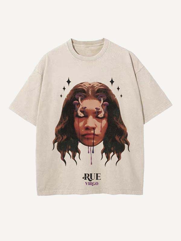 Euphoria Print Round Neck T-shirt