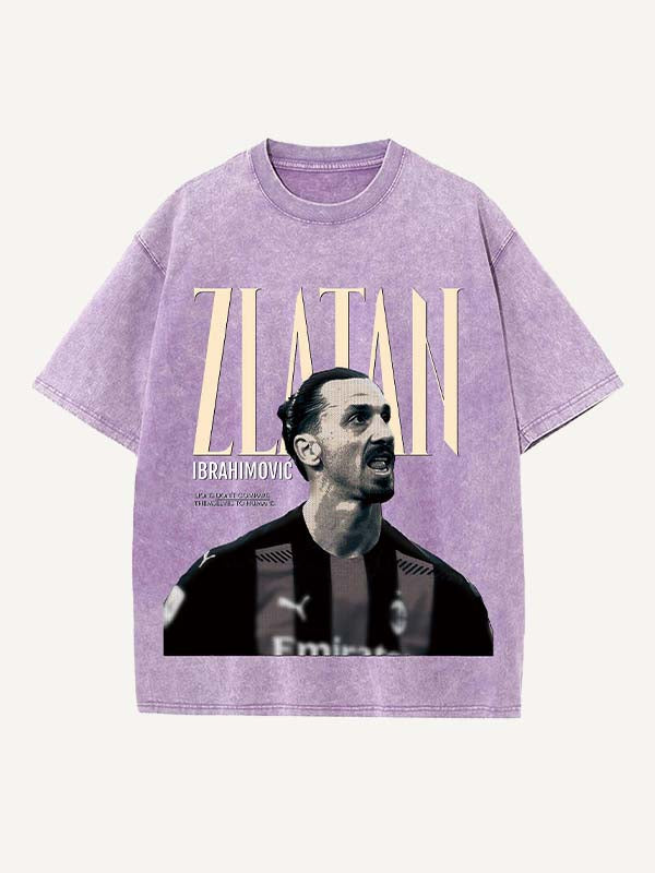 Zlatan Ibrahimović Print Round Neck T-shirt