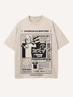 Marcus Rashford Print Round Neck T-shirt