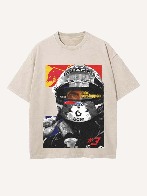 Max Verstappen Print Round Neck T-shirt