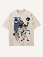 Kyrie Irving Print Round Neck T-shirt