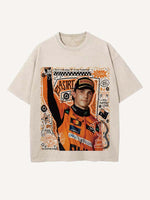 Oscar Piastri Print Round Neck T-shirt