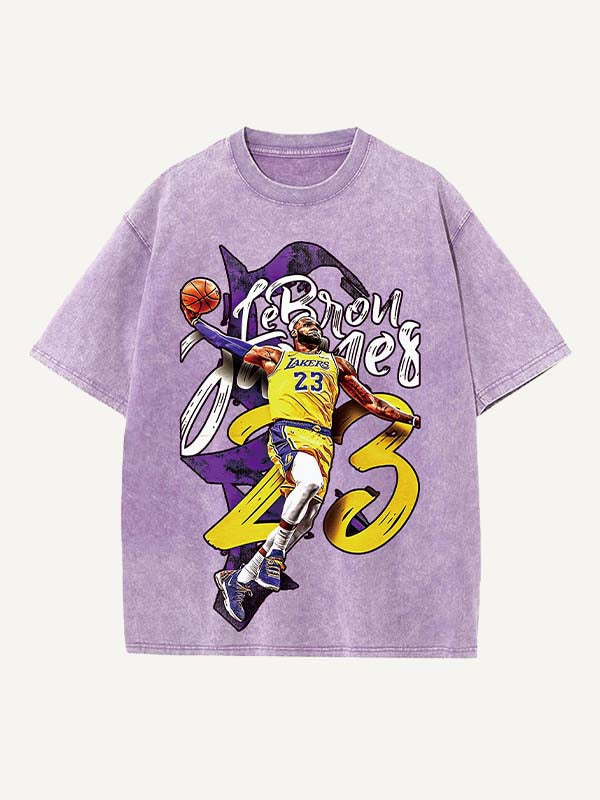 LeBron James Print Round Neck T-shirt