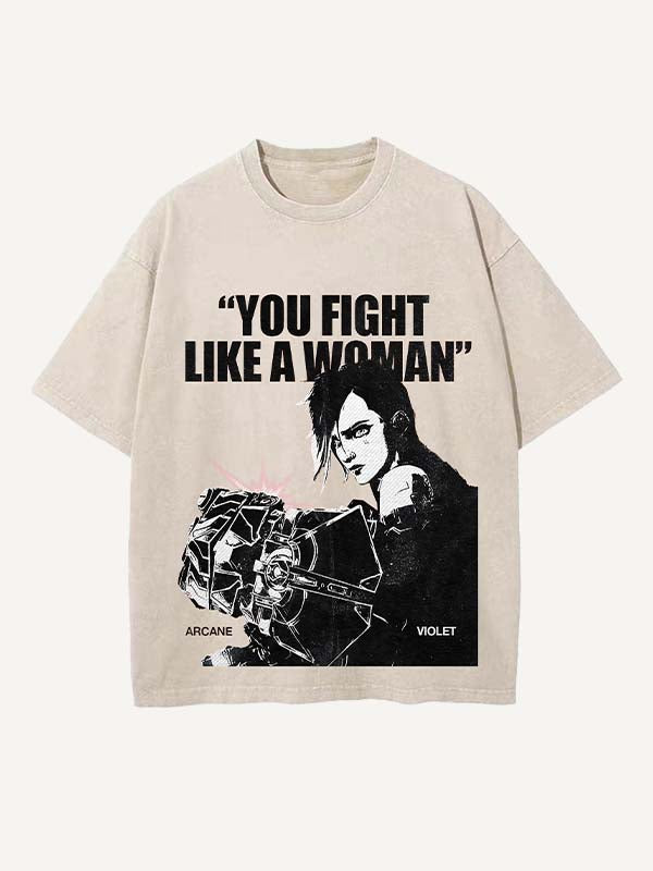 Arcane Print Round Neck T-shirt