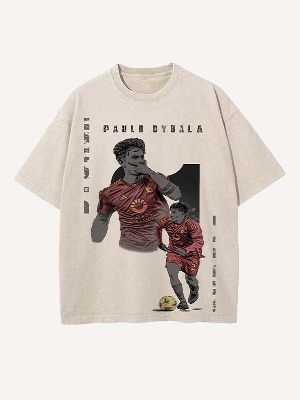 Paulo Dybala Print Round Neck T-shirt
