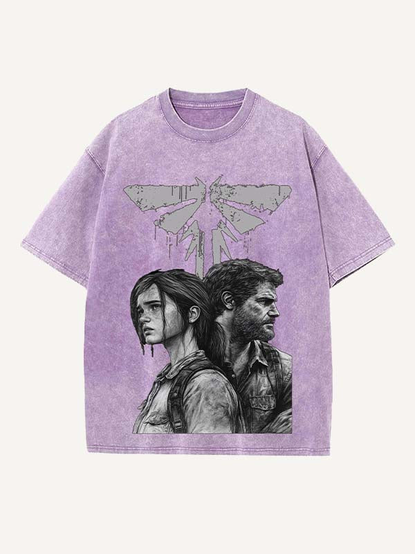 The Last of Us Print Round Neck T-shirt