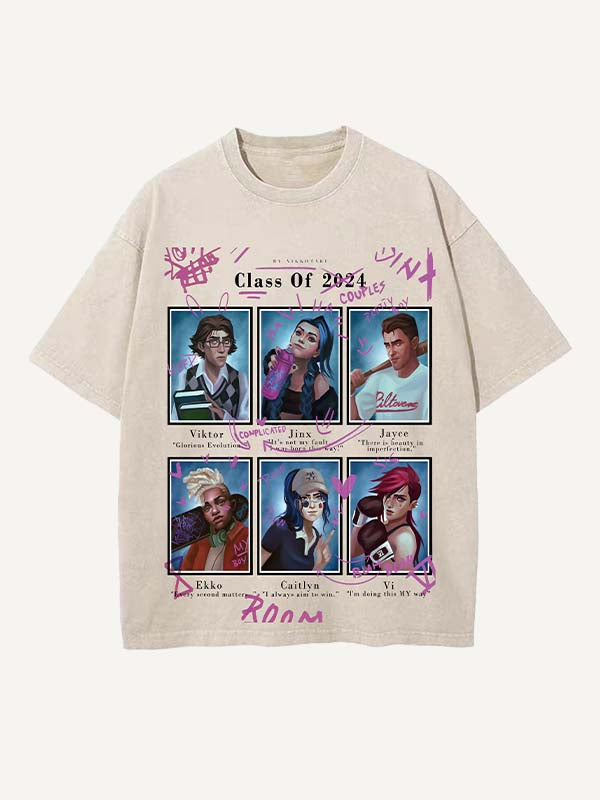 Arcane Print Round Neck T-shirt