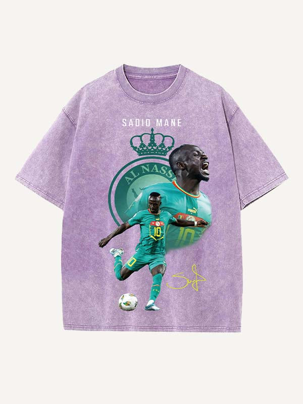Sadio Mané Print Round Neck T-shirt