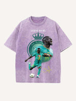 Sadio Mané Print Round Neck T-shirt