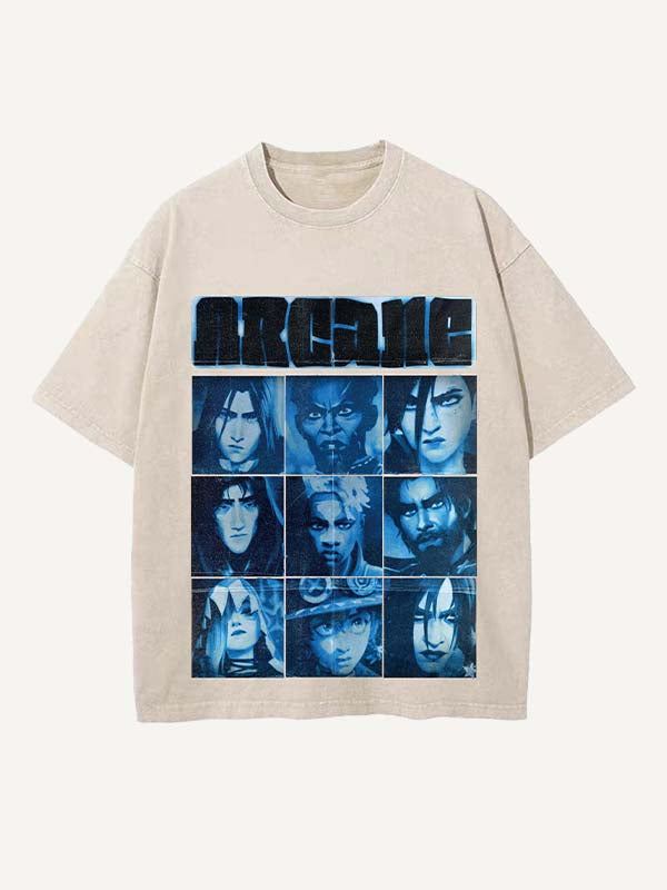 Arcane Print Round Neck T-shirt