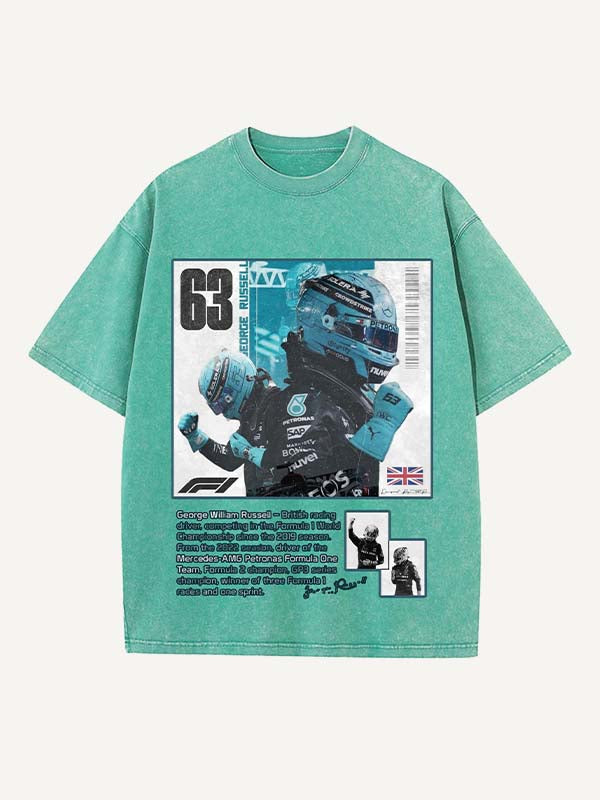 George Russell Print Round Neck T-shirt