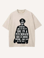 The End of the Fxxxing World Print Round Neck T-shirt
