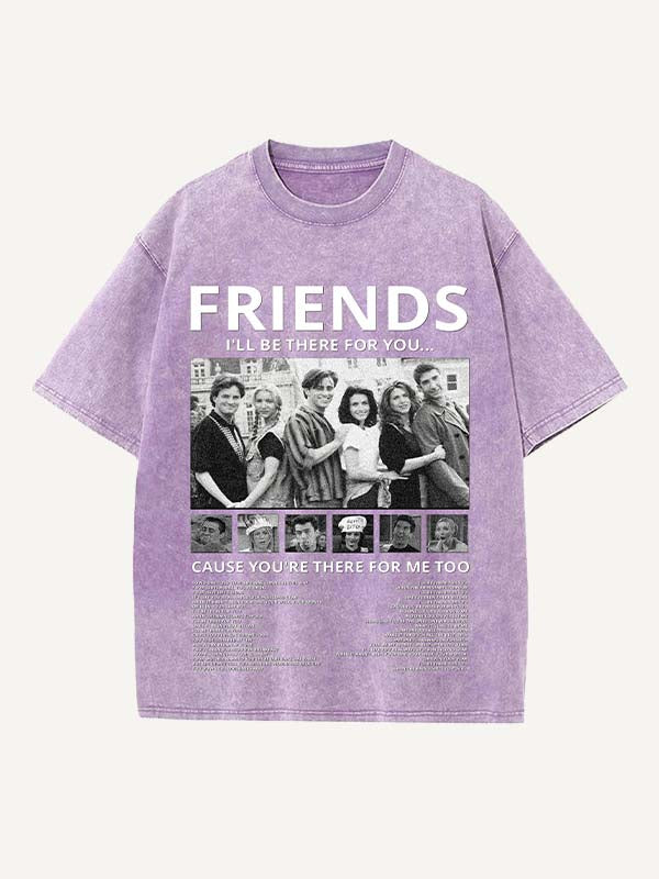 Friends Print Round Neck T-shirt
