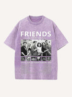 Friends Print Round Neck T-shirt