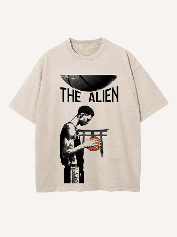 Victor Wembanyama Print Round Neck T-shirt