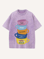 Friends Print Round Neck T-shirt