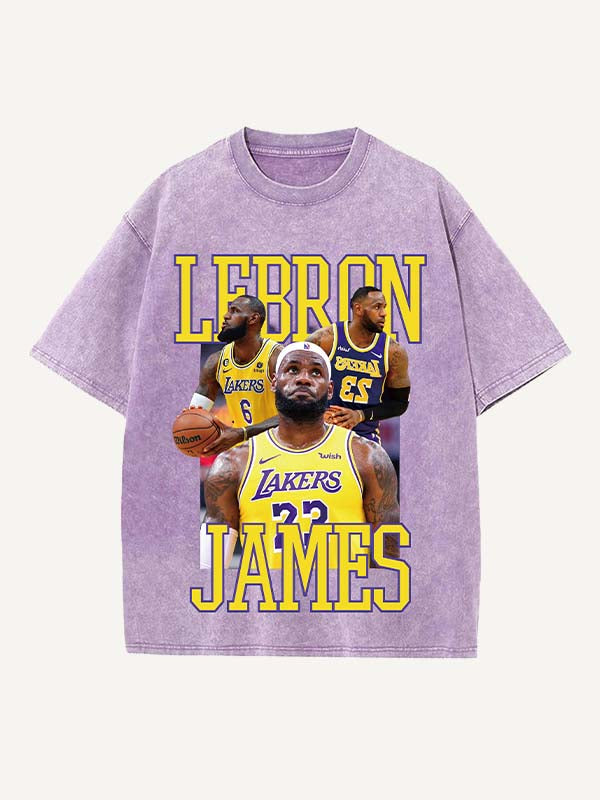 LeBron James Print Round Neck T-shirt