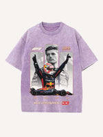 Max Verstappen Print Round Neck T-shirt