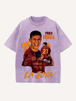 Paulo Dybala Print Round Neck T-shirt
