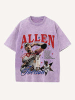Allen Iverson Print Round Neck T-shirt