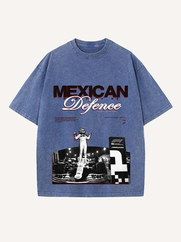 Sergio Perez Print Round Neck T-shirt