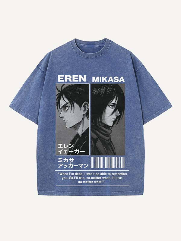 Attack on Titan Print Round Neck T-shirt