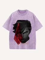 Arcane Print Round Neck T-shirt