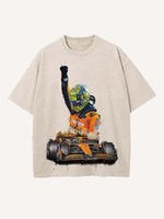 Lando Norris Print Round Neck T-shirt