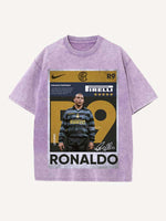 Ronaldo Print Round Neck T-shirt