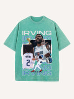 Kyrie Irving Print Round Neck T-shirt