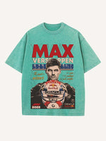 Max Verstappen Print Round Neck T-shirt
