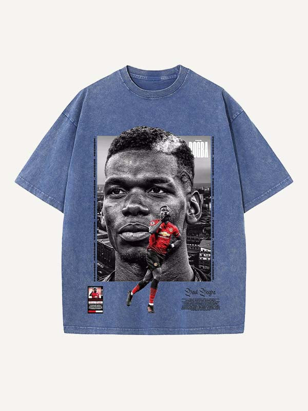 Paul Pogba Print Round Neck T-shirt