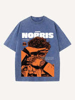 Lando Norris Print Round Neck T-shirt